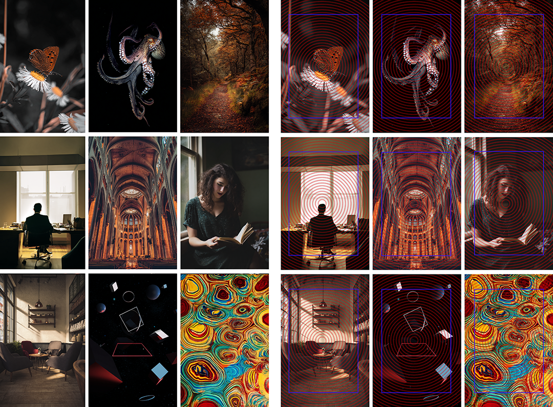 Cover: gradient field analysis across AI-generated images