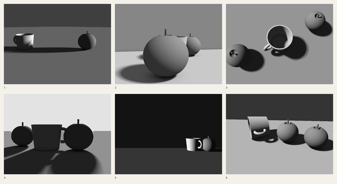 The value studies they were drawn from.