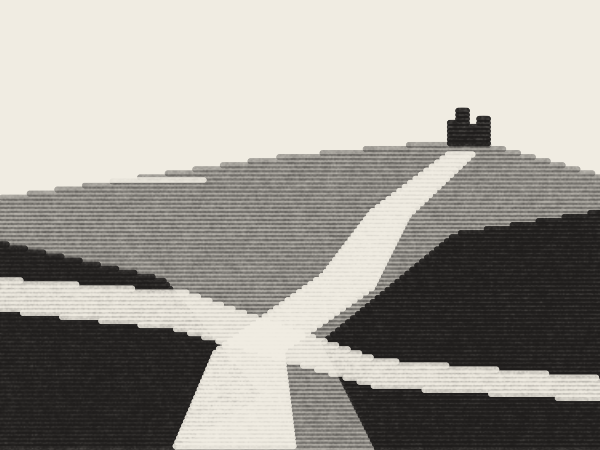 Light crosses the climb