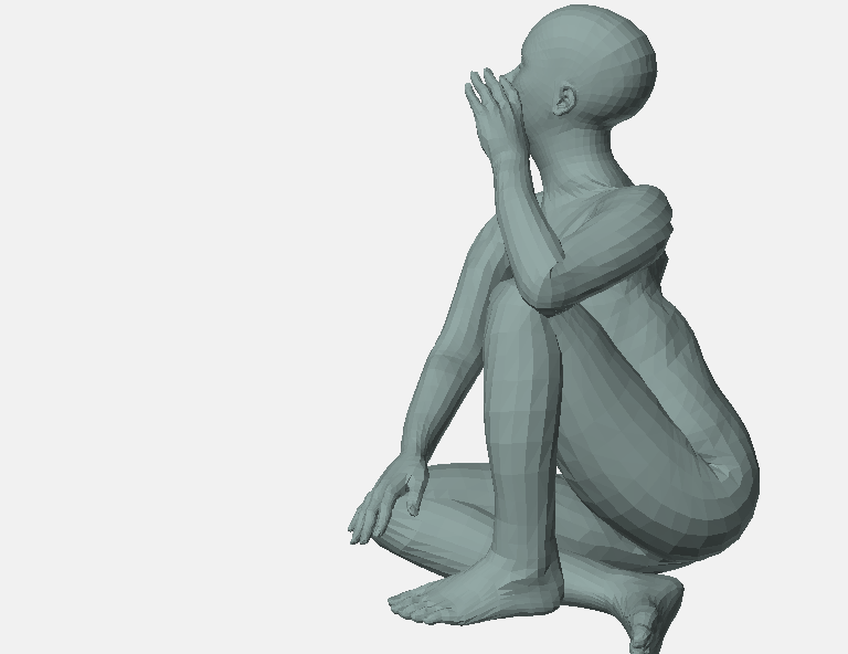 plain-00: Negative pitch / side view