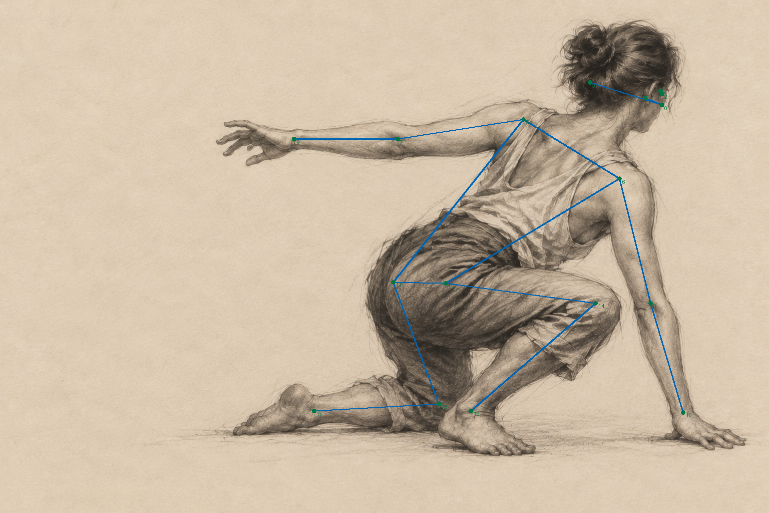 reach-03: inferred joints over original drawing; diagnostic overlay
