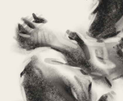 Initial hand detail
