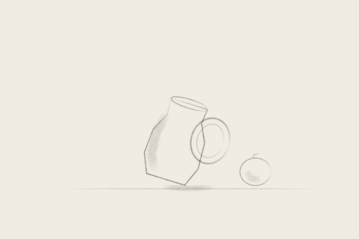 Still life / assembly and contact: Tip vessel, native schematic construction